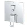 Grohe Eurocube Pressure Balance Valve Trim With 3-Way Diverter With Cartridge, Chrome 29426000